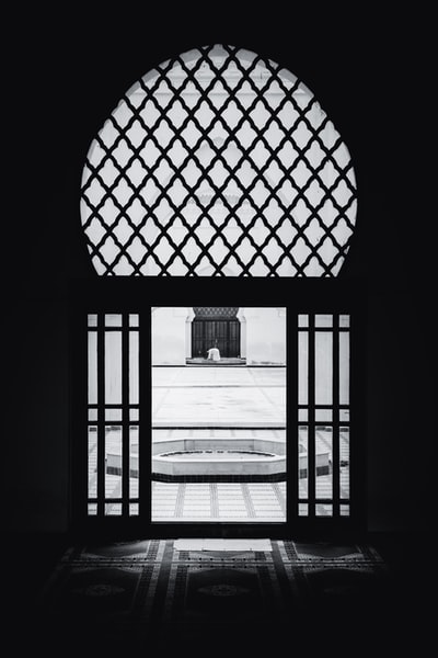 黑白格子织物